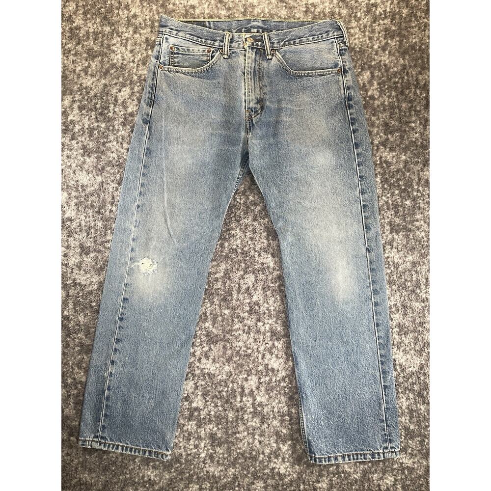 Levi’s 505 Jeans Men 34x29 (33x28) Blue Denim Straight Leg Classic Fit Pants